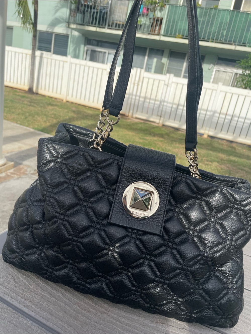 Kate Spade Black Quilted Shoulder Bag - Picture 11 of 11